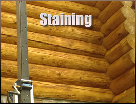  Graham County, North Carolina Log Home Staining